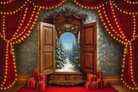 Фон стена "New year wall №66"