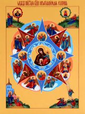 Неопалимая купина икона Божией Матери (UV-печать)(10316)