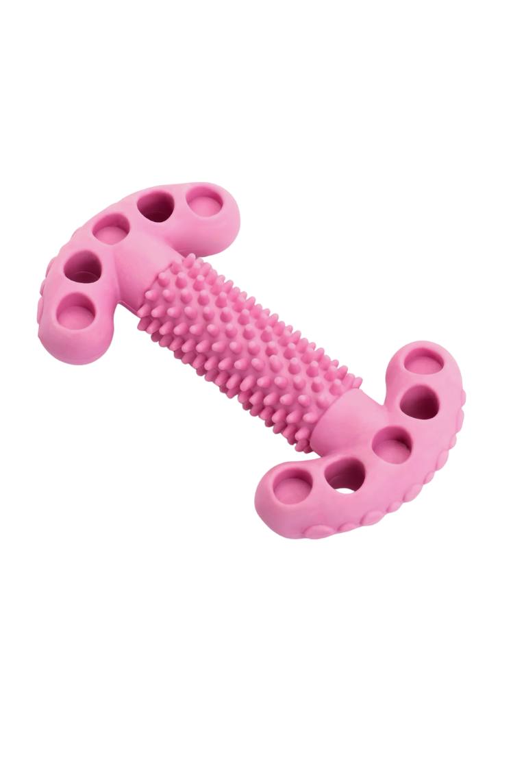 Жевательная игрушка для собак ПИЖОН "Ключ", массажная, 12 х 3,5 х 5 см, розовая