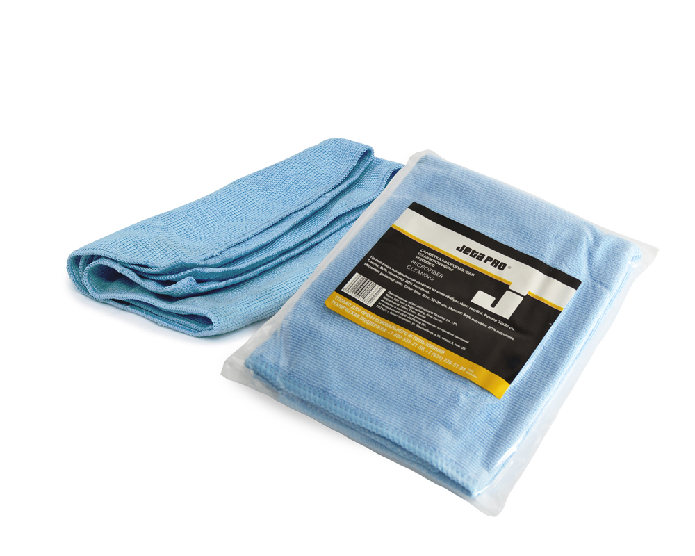 JETA Microfiber cleaning Полировальные салфетки, тканые синие, 32х36 см, 200шт.