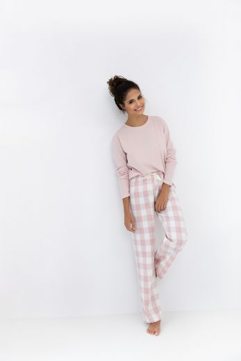 Комплект домашней одежды женский SENSIS Saylor, лонгслив, брюки, розовый