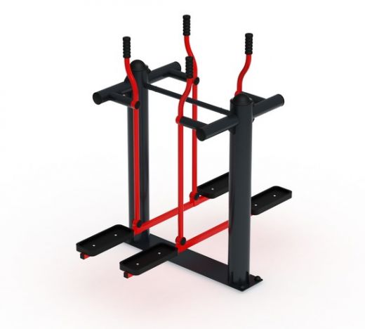 Спортивный тренажер  Двойные лыжи 900х1360х1370