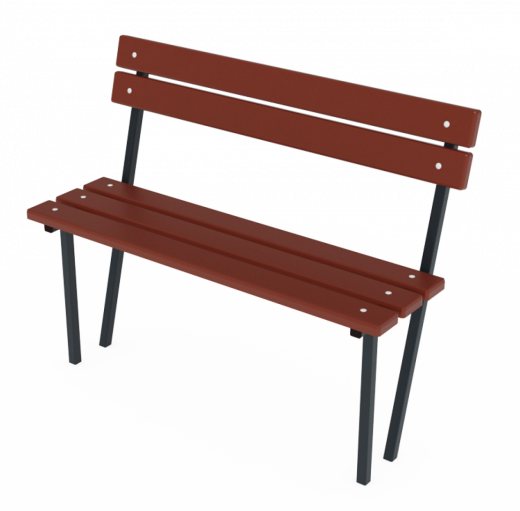 Скамья со спинкой 1600 1600х480х900