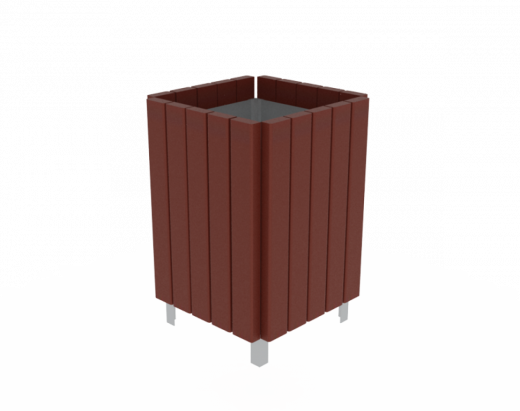 Урна деревянная 420х420х700