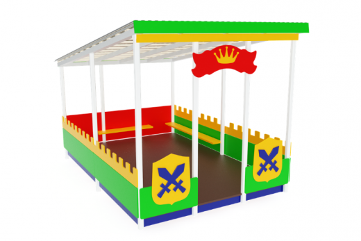 Теневой навес Замок мини 3000х4580х2700