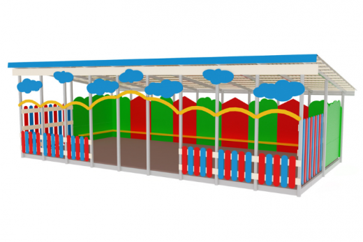 Теневой навес 9000х4500х2700