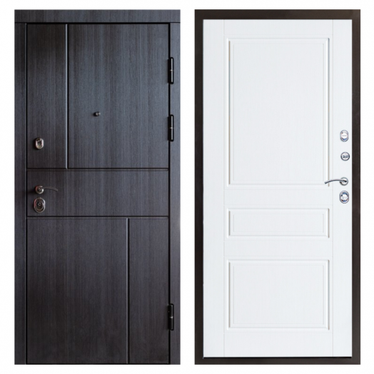 Входная дверь Termo-door Вертикаль Венге - Классика Лиственница