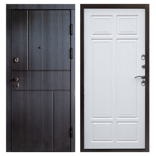 Входная дверь Termo-door Вертикаль Венге - Лиственница премиум