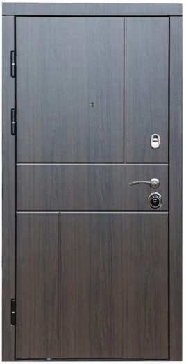 Входная дверь Termo-door Вертикаль Венге - Гранд Слоновая кость