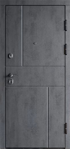 Входная дверь Termo-door Вертикаль Бетон - Престиж Венге