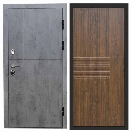 Входная дверь Termo-door Вертикаль Бетон - Мастино Дуб