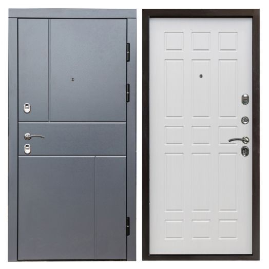 Входная дверь Termo-door Вертикаль Грей - Спарта Лиственница