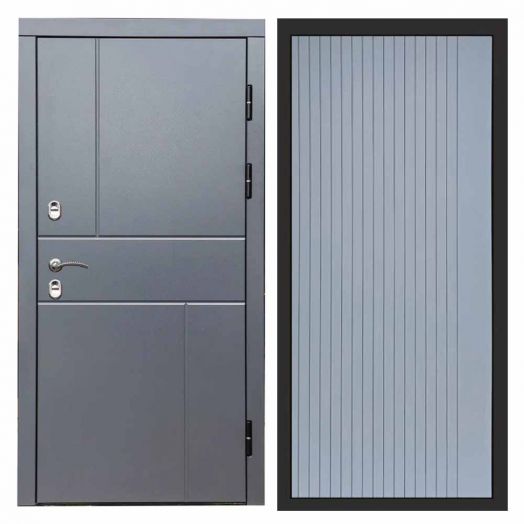 Входная дверь Termo-door Вертикаль Грей - FLAT Грей софт