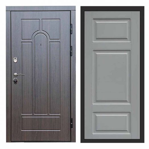 Входная дверь Termo-door Модена Венге - Лион Грей софт