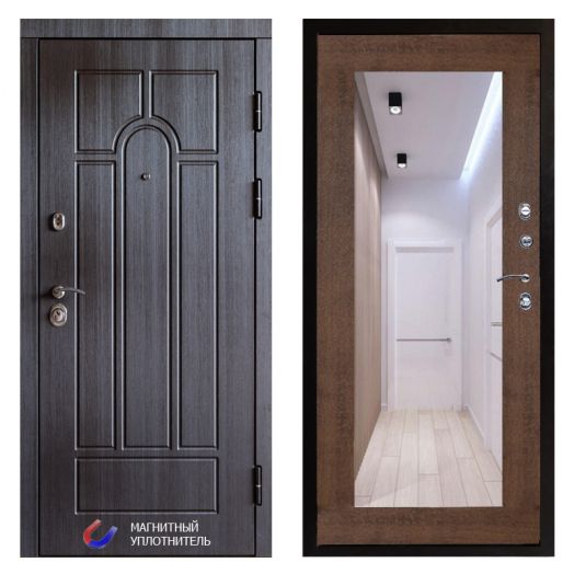 Входная дверь Termo-door Модена Венге - Зеркало триумф Дуб