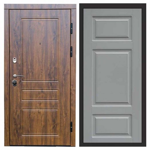 Входная дверь Termo-door Орегон Дуб - Лион Грей софт
