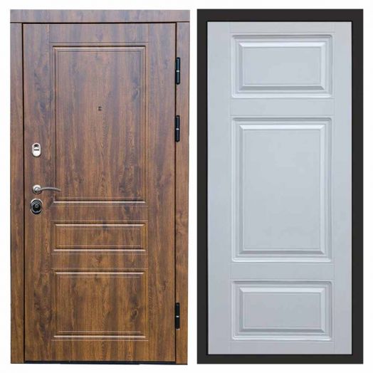 Входная дверь Termo-door Орегон Дуб - Лион Белый софт