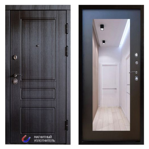 Входная дверь Termo-door Орегон Венге - Зеркало триумф Венге