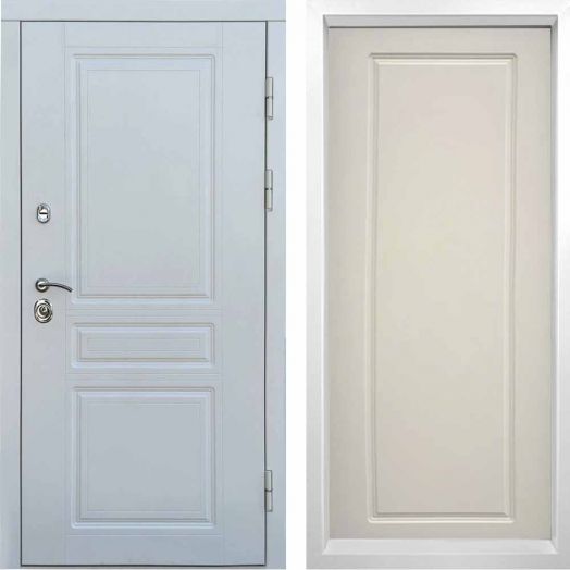 Входная дверь Termo-door Орегон WHITE - Гранд Слоновая кость