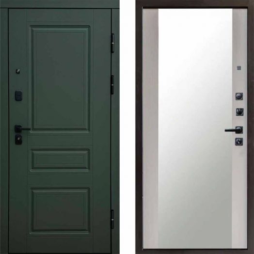 Входная дверь Termo-door Орегон Грин - Зеркало Лиственница