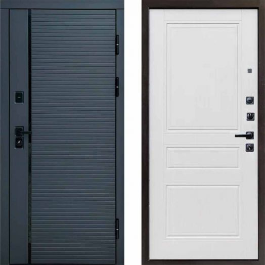 Входная дверь Termo-door Графит line - Классик Белое дерево