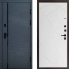 Входная дверь Termo-door Графит line - Лучи Белый
