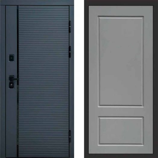 Входная дверь Termo-door Графит line - Марсель Грей софт