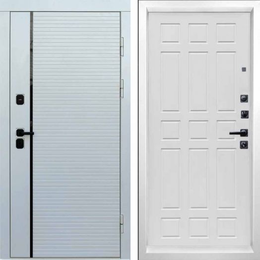 Входная дверь Termo-door WHITE LINE - Спарта Белое дерево