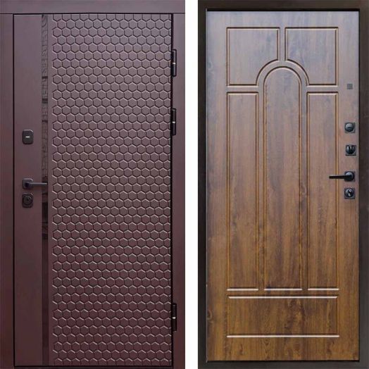 Входная дверь Termo-door Simple Шоколад - Арка Дуб
