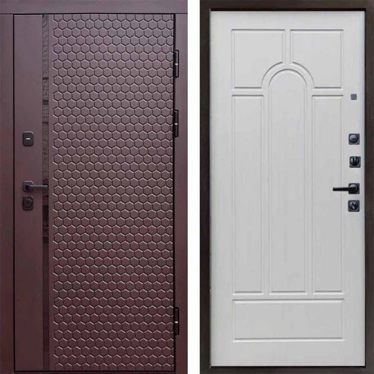 Входная дверь Termo-door Simple Шоколад - Арка Лиственница