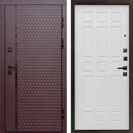 Входная дверь Termo-door Simple Шоколад - Спарта Лиственница