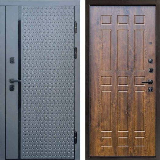 Входная дверь Termo-door Simple Графит - Спарта Дуб