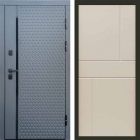 Входная дверь Termo-door Simple Графит - Горизонт Слоновая кость