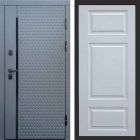 Входная дверь Termo-door Simple Графит - Лион Белый софт