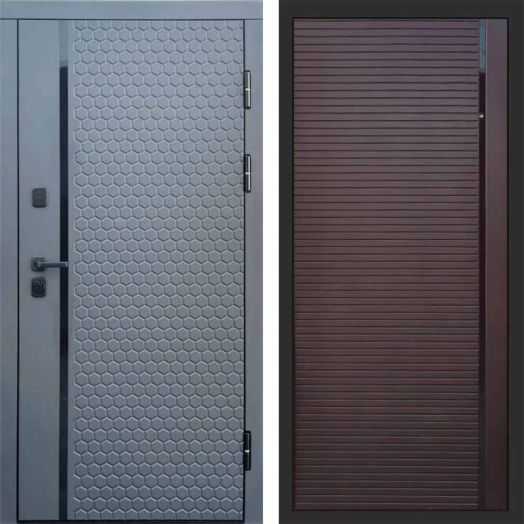 Входная дверь Termo-door Simple Графит - Porte Шоколад