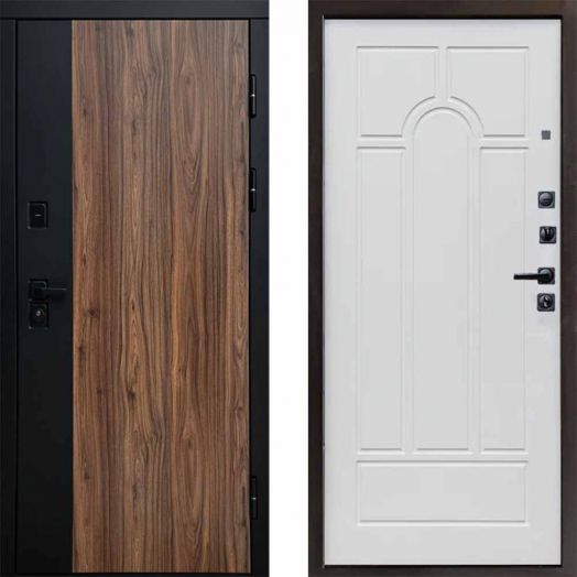 Входная дверь Termo-door Флэш - Арка Белое дерево
