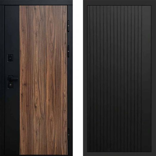 Входная дверь Termo-door Флэш - FLAT Черный кварц