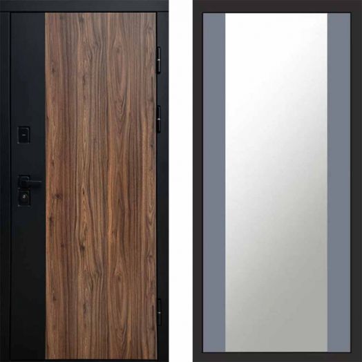 Входная дверь Termo-door Флэш - Зеркало Грей софт