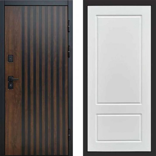 Входная дверь Termo-door Кантри - Марсель Белый софт