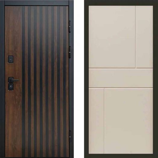 Входная дверь Termo-door Кантри - Горизонт Слоновая кость