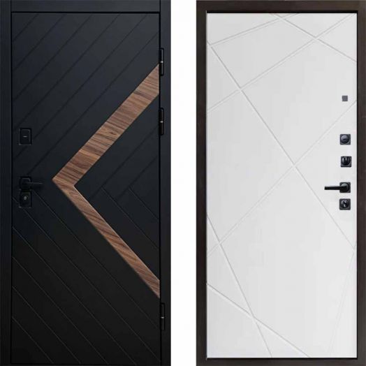 Входная дверь Termo-door Плэй - Лучи Белый