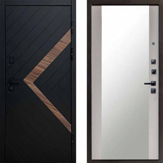 Входная дверь Termo-door Плэй - Зеркало Лиственница