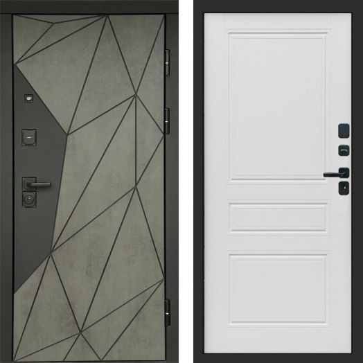 Входная дверь Termo-door Геометрия Бетон - Классик Лиственница
