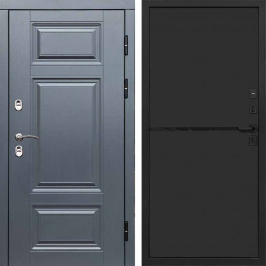 Входная дверь Termo-door Премиум Грей - Нео Black