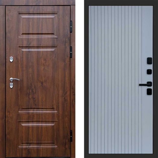 Входная дверь Termo-door Премиум Дуб - FLAT Грей софт