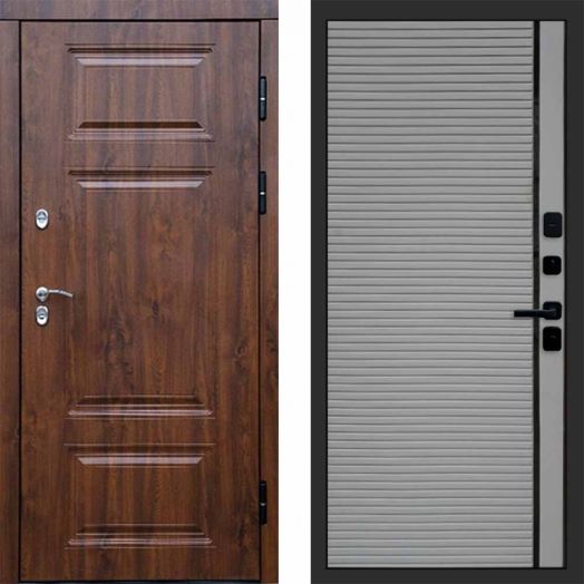 Входная дверь Termo-door Премиум Дуб - Porte Грей софт