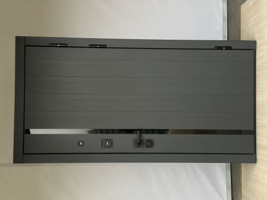 Входная дверь Termo-door Роял Графит - Зеркало Черный кварц+тонировка