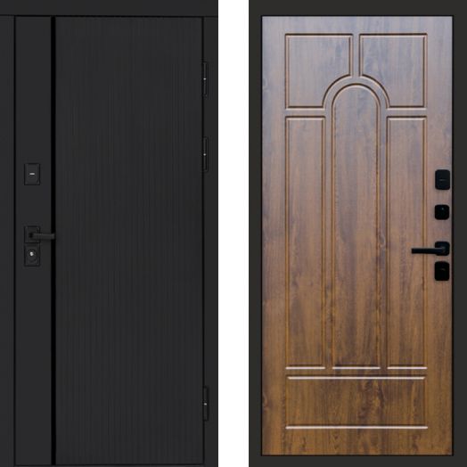 Входная дверь Termo-door Урбан Black - Арка Дуб