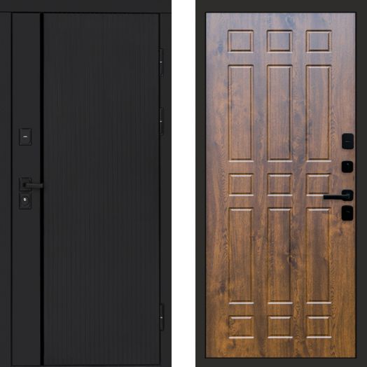 Входная дверь Termo-door Урбан Black - Спарта Дуб