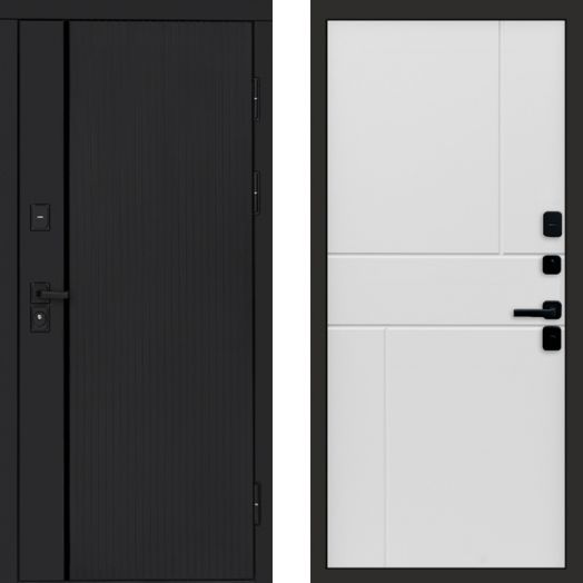 Входная дверь Termo-door Урбан Black - Горизонт Белый